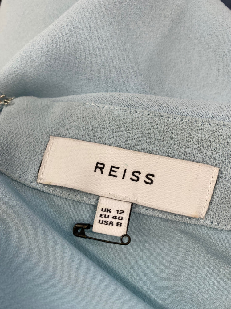 Fabulous Reiss Balm occasion party Dress UK12 Light Blue GM485