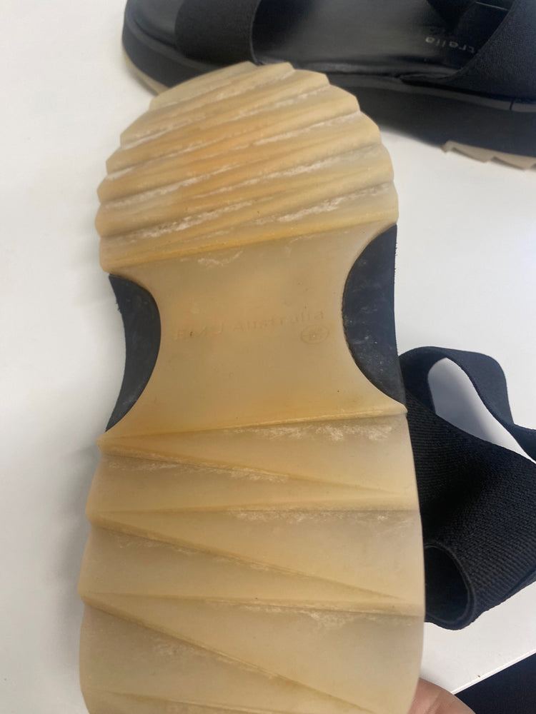 Fabulous EMU Australia ergonomic Sandals UK6.5 Black uSA 8 SR006