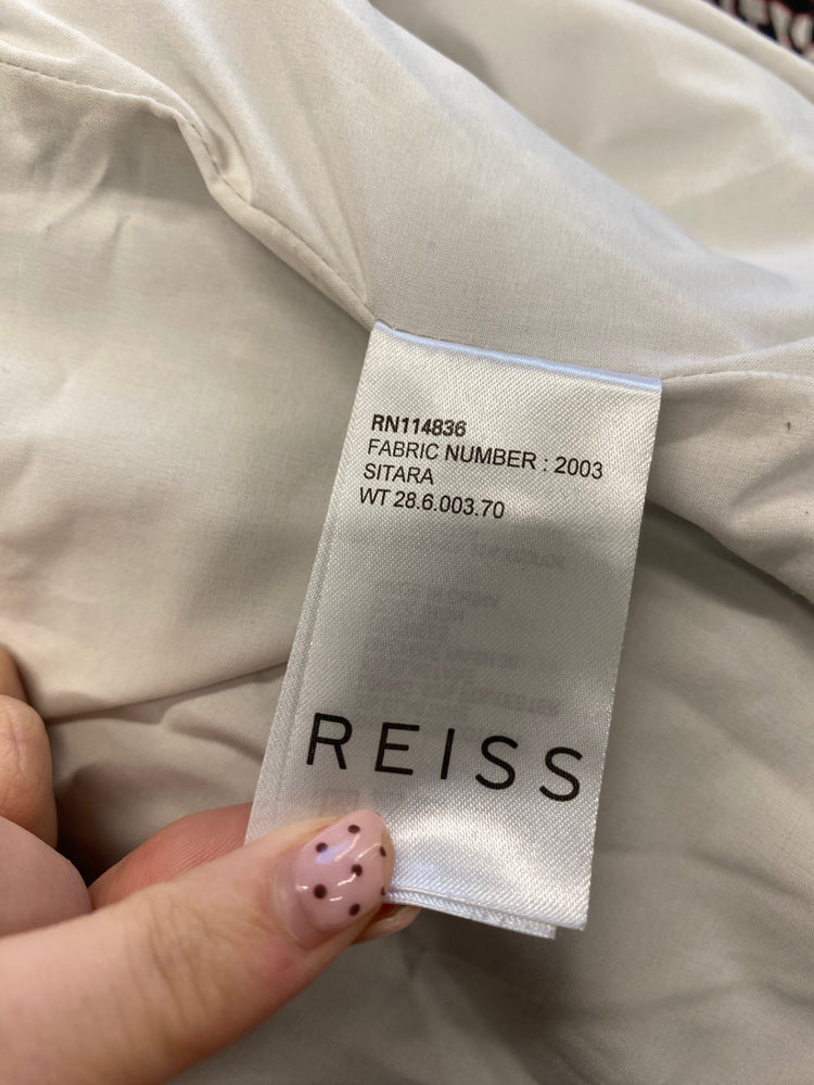 Fabulous Reiss sitars Midi Skirt UK 12 Black and white red CS001