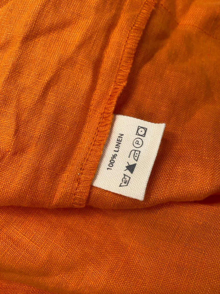 Fabulous NoLogo ethnic linen Dress UKS Orange CS001