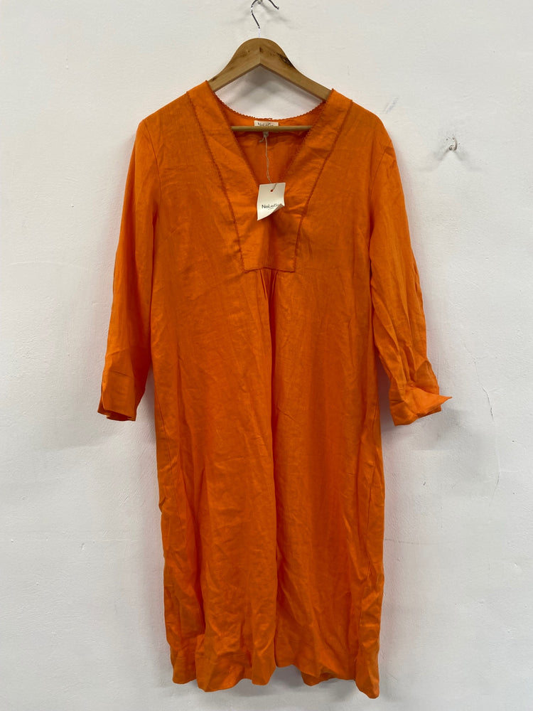 Fabulous NoLogo ethnic linen Dress UKS Orange CS001