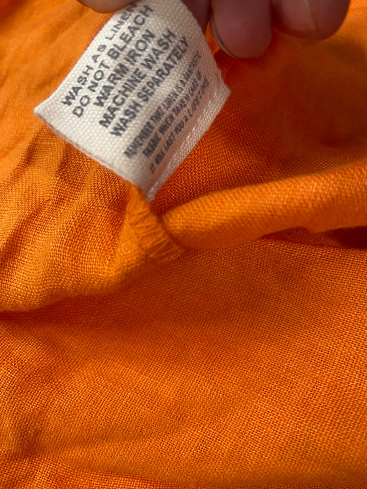 Fabulous NoLogo ethnic linen Dress UKS Orange CS001