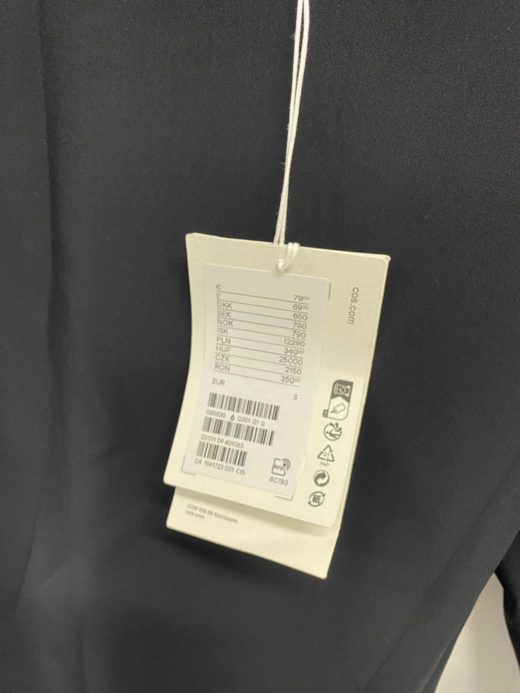 Fabulous COS Midi Dress UK S Black scuba a line CS001