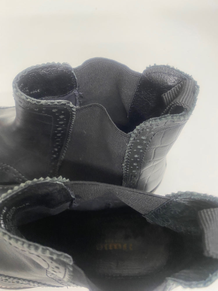 Fabulous Dune Brogued Leather ankle Boots UK5 Black Classic AC488