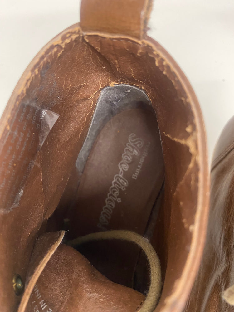 Fabulous Red Herring Y2K laced ankle Boots UK5 Tan leather AC488