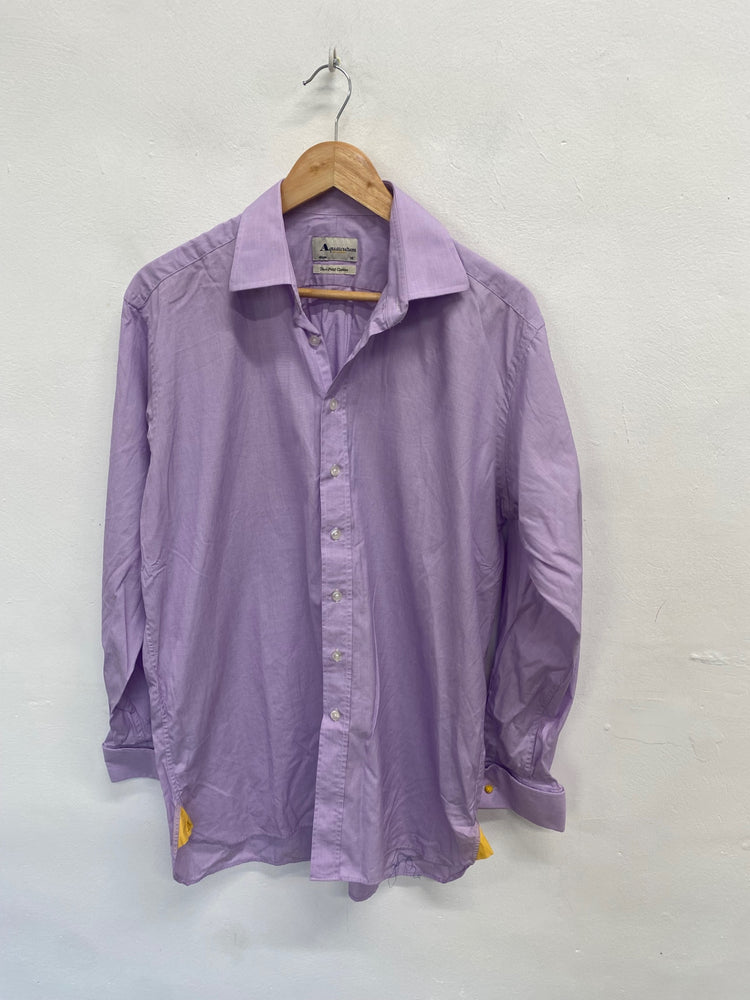 Fabulous Aquascutum two fold cotton Shirt 16" Lilac SW001
