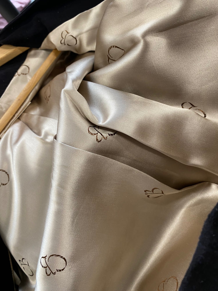 Fabulous CaBi 1980’s dynasty leather suede Rare Blazer Uk10 Beige & Black LS490