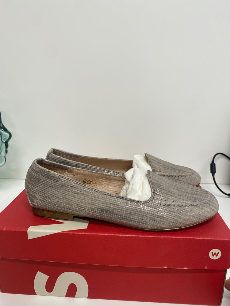 Fabulous Hispanitas shimmer beige leather Loafers UK5 LS490