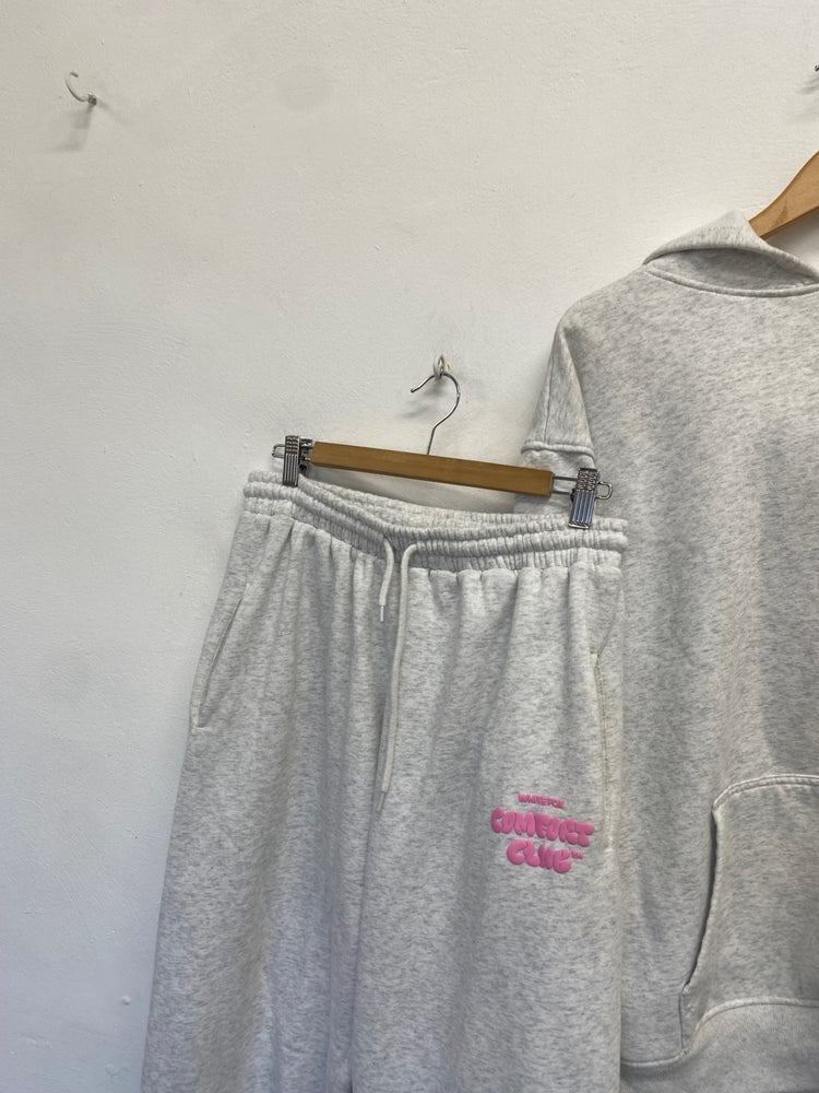 Fabulous White Fox Tracksuit UK M/L Grey hoodie jogger MK482