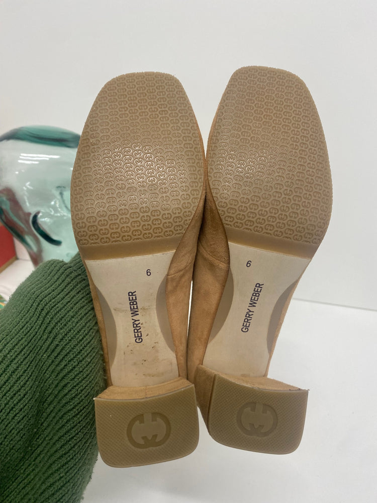 Fabulous Gerry Weber fringe tassel heeled Pumps UK6 Brown VG491