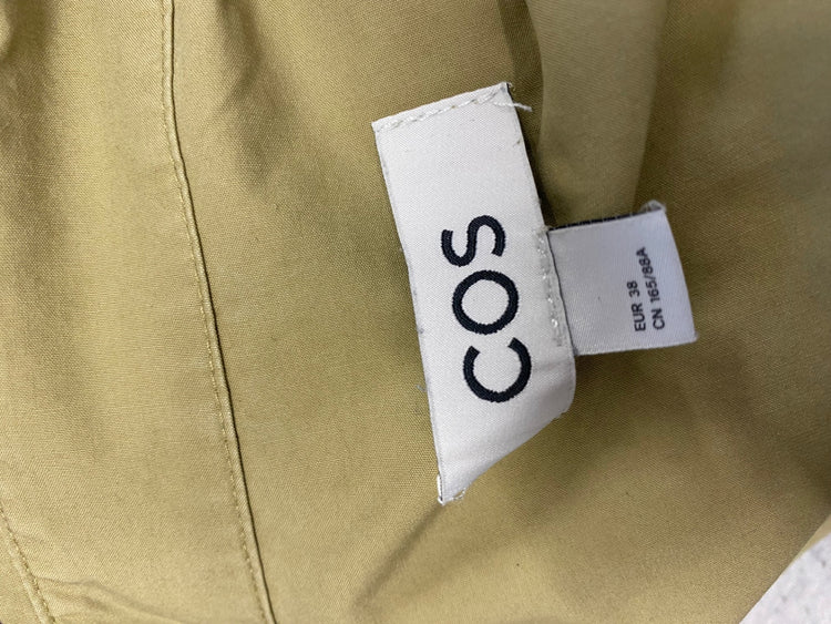 Fabulous COS Shirt UK 10 Olive green lace VG491