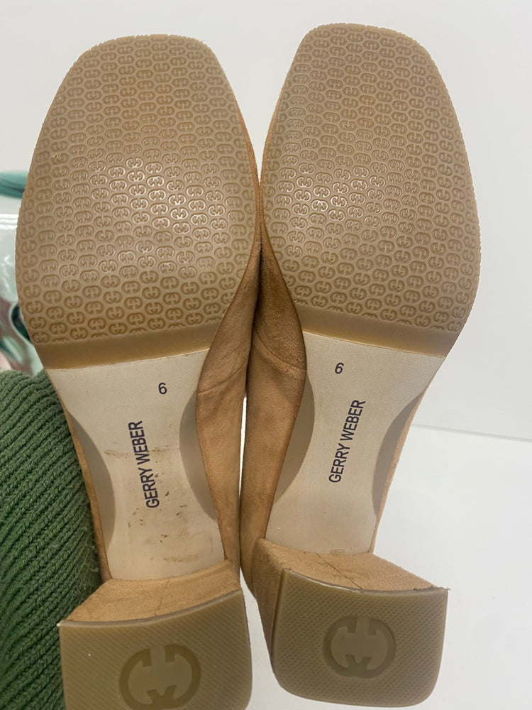 Fabulous Gerry Weber fringe tassel heeled Pumps UK6 Brown VG491