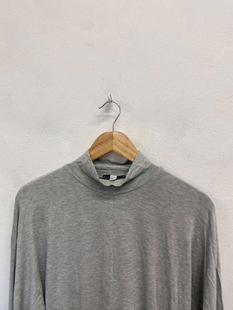 Fabulous Cos Long sleeve top UK M Grey turtleneck VG491