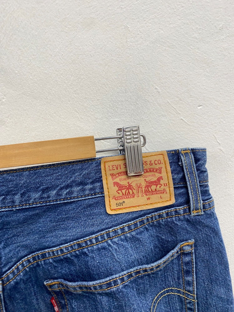 Fabulous Levi’s 501 Straight Cut Jeans W31" Denim Blue BS001