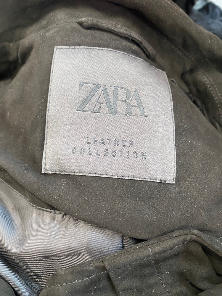 Fabulous Zara leather tassel western Jacket UkM Black SH493