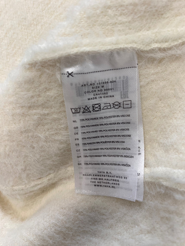 Fabulous Yaya Faux fur jacket UK M Cream fluffy SH493