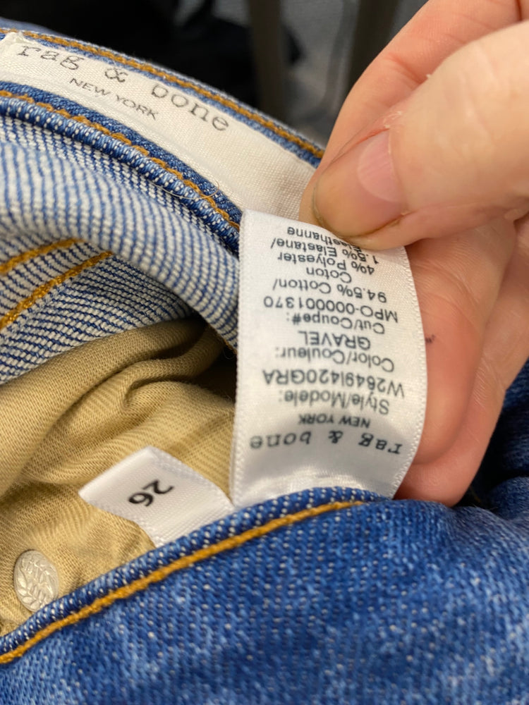 Fabulous Rag & Bone Nina high waist Jeans Uk8 Blue SH493