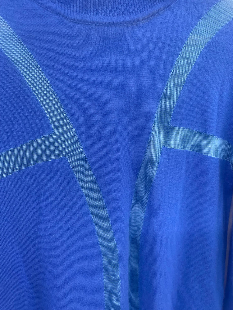 Fabulous Matthew Williamson cashmere blend Sweater UK12 Blue Stunning SH493