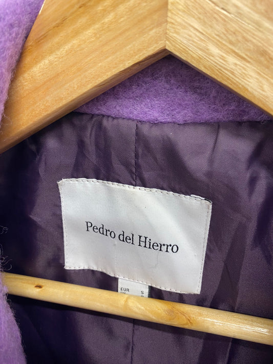 Fabulous Pedro del Hierro Longline jacket UK S Purple SH493