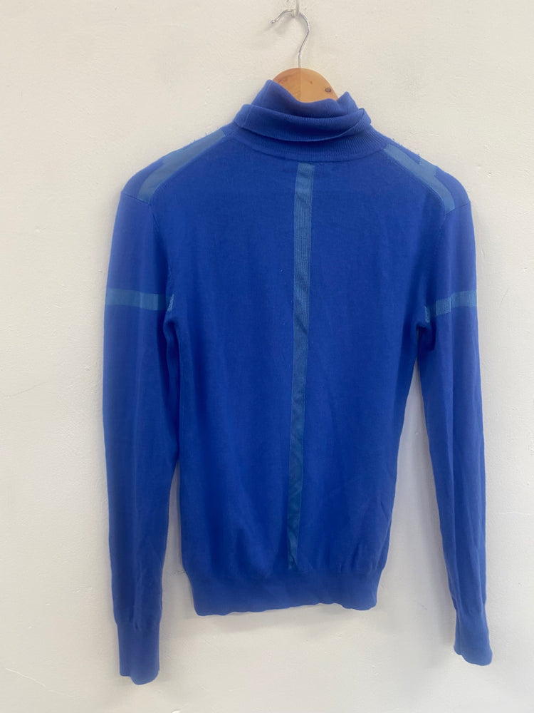 Fabulous Matthew Williamson cashmere blend Sweater UK12 Blue Stunning SH493