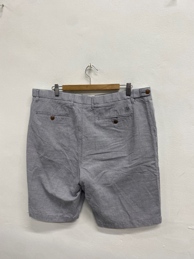 Fabulous Marks & Spencer chino Shorts W40" Grey check SH493