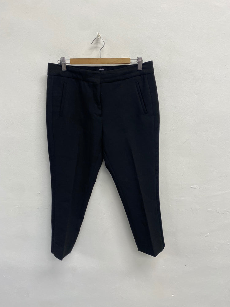 Fabulous ME+EM Cropped trousers UK 12 Black SH493