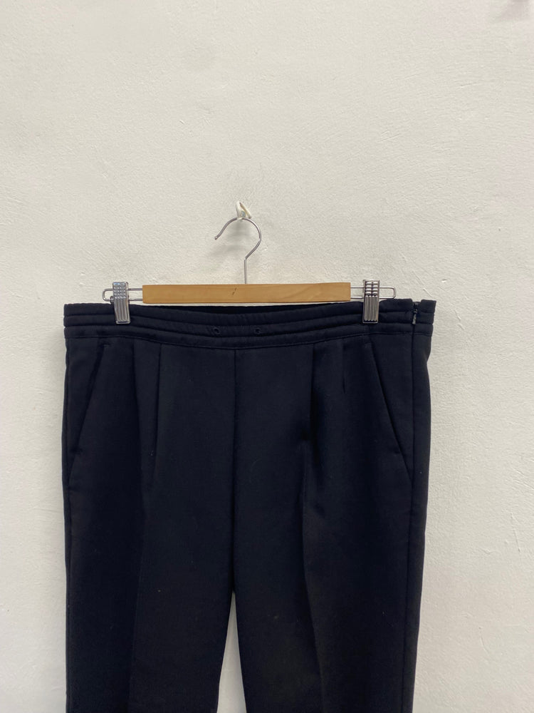 Fabulous Max Mara Formal Cropped trousers UK 12 Black SH493