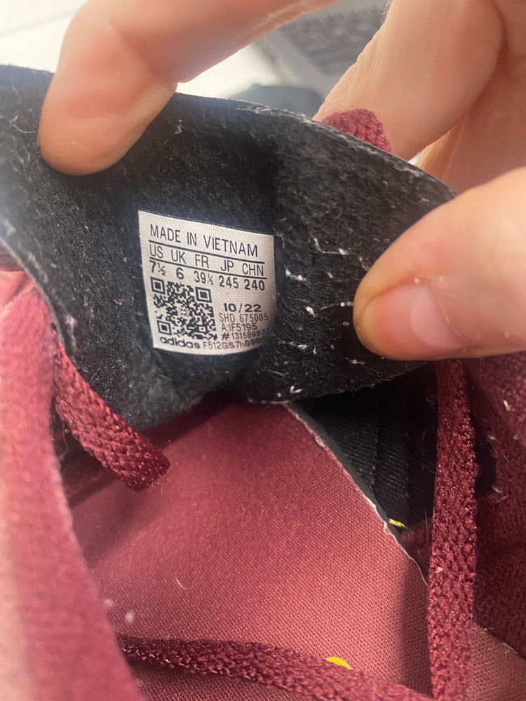 Fabulous adidas Gazelle Bold platform Sneakers UK6 Burgundy SH493