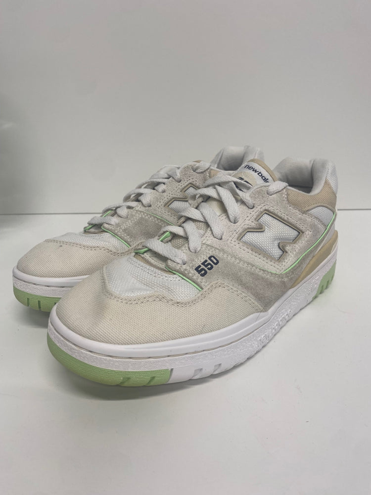 Fabulous New Balance 550 Turtledove Green Aura Sneakers UK6 White SH493