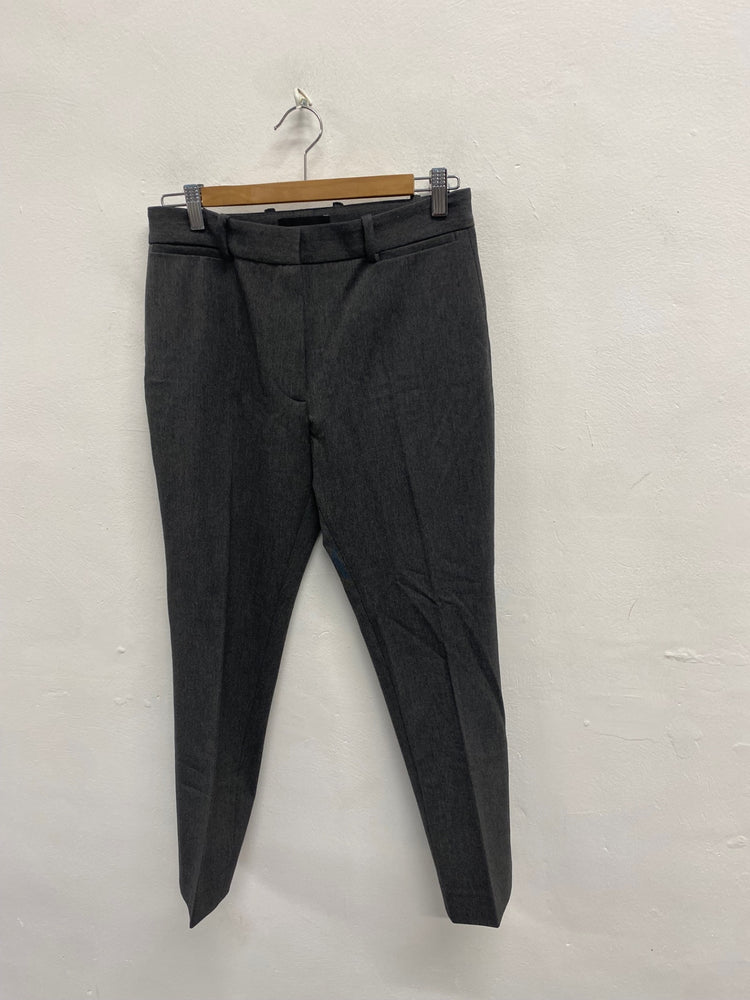 Fabulous Joseph Crop Trousers UK 10 Dark Grey formal SH493