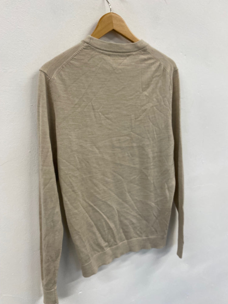 Fabulous Selected Femme Merino blend Sweater UkM Beige Oatmeal SH493