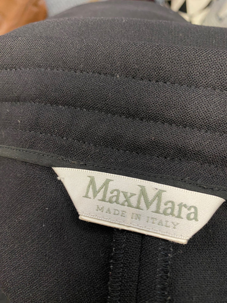 Fabulous Max Mara Formal Cropped trousers UK 12 Black SH493