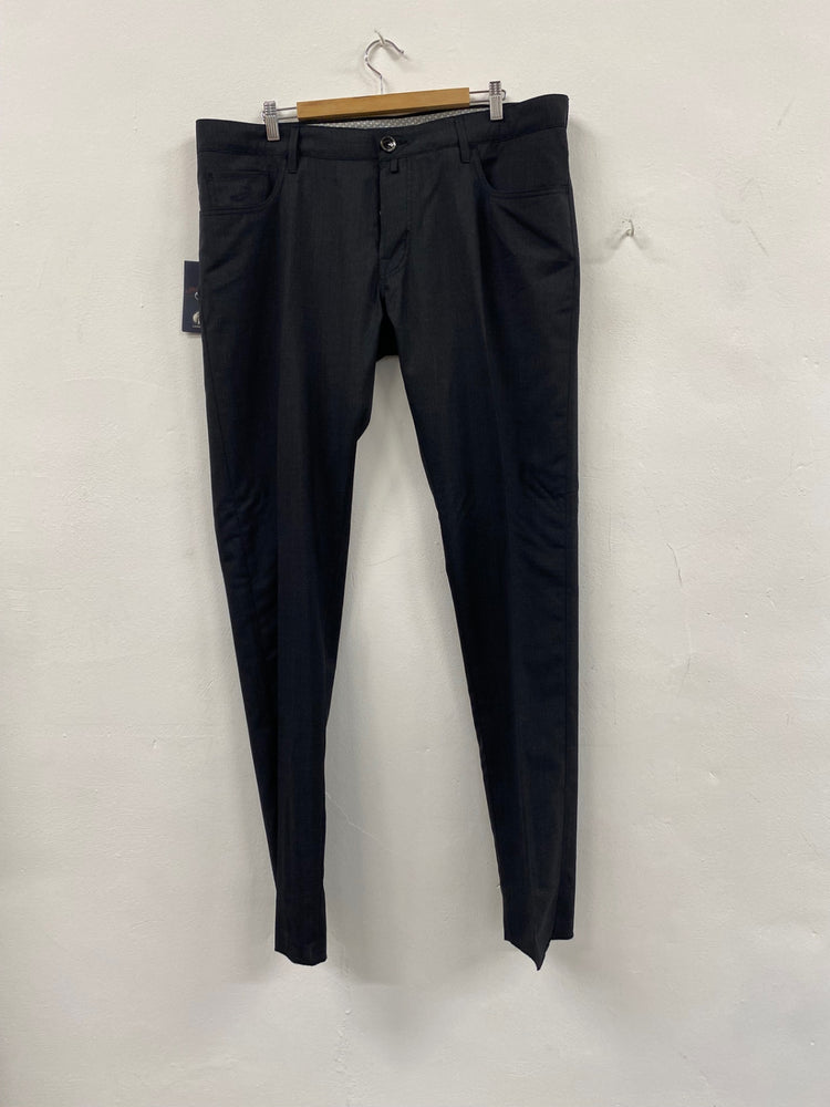 Fabulous Jacob Cohen pure wool Trousers W40" Dark Grey SH493