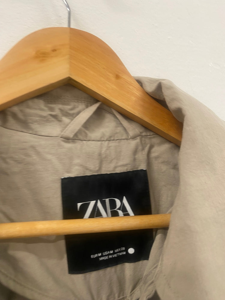 Fabulous Zara oversized Trench Coat UkM Beige SH493