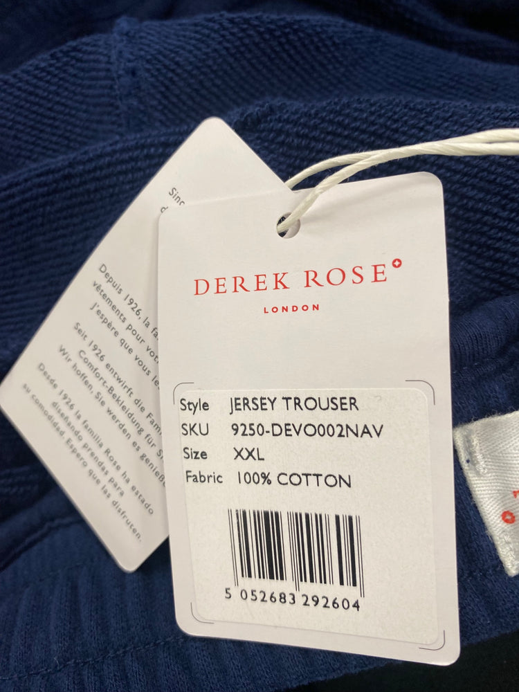 Fabulous Derek Rose pure cotton Joggers XXL Navy blue