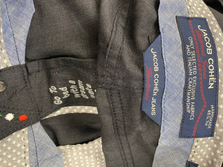 Fabulous Jacob Cohen pure wool Trousers W40" Dark Grey SH493
