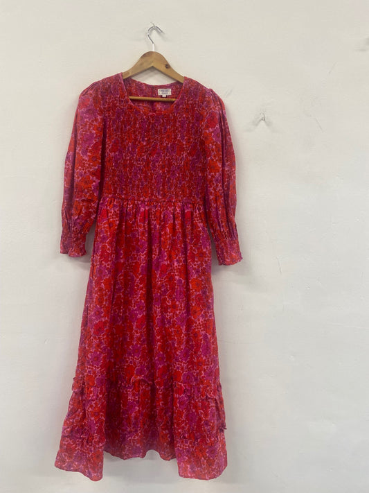 Fabulous Pink City Prints floral Dress UKS Red and Pink Boho chic SH493