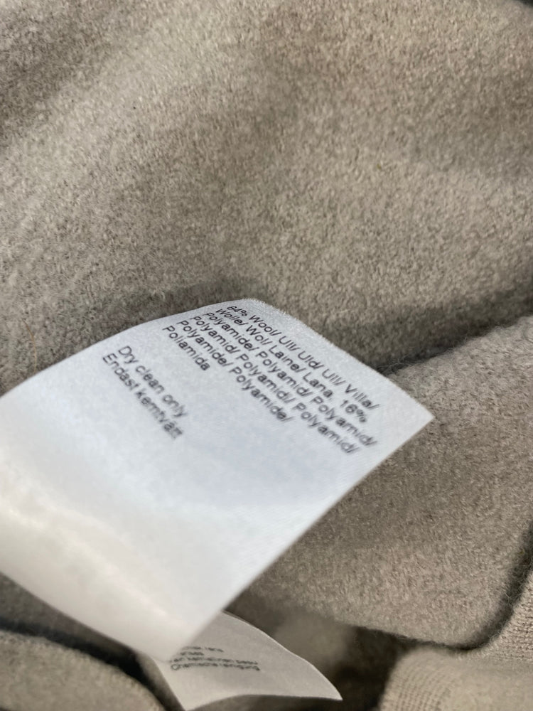 Fabulous Filippa K wool blend drawstring Coatigan Cardigan UK8 Grey SH493