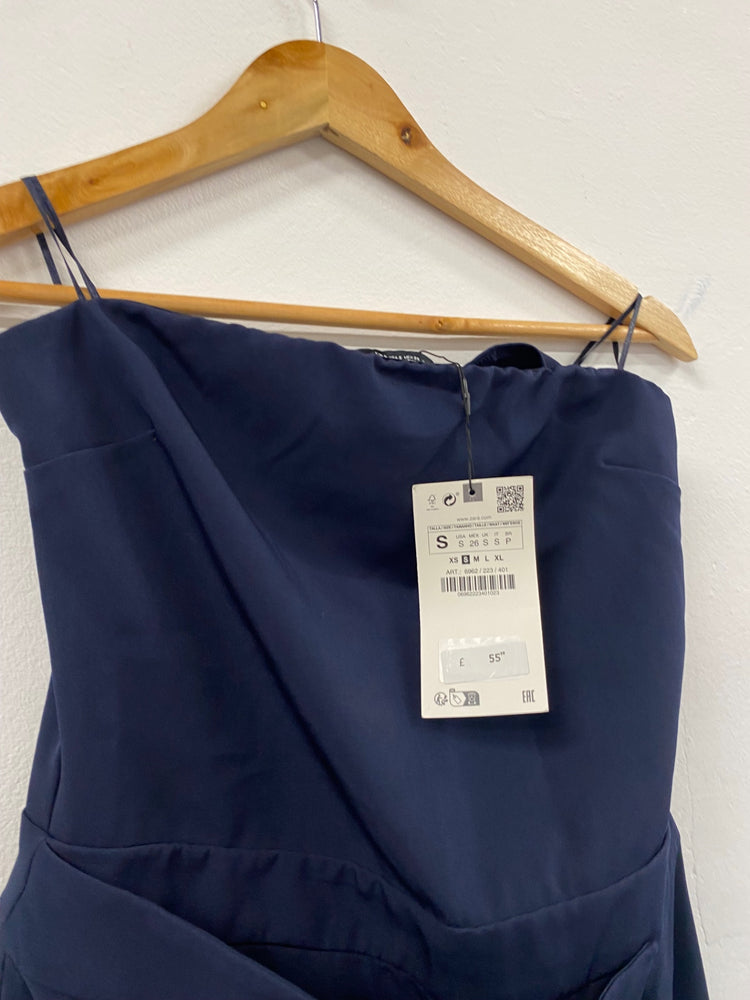 Fabulous ZARA bloggers fave jumpsuit chic Dress UKS Navy SH493