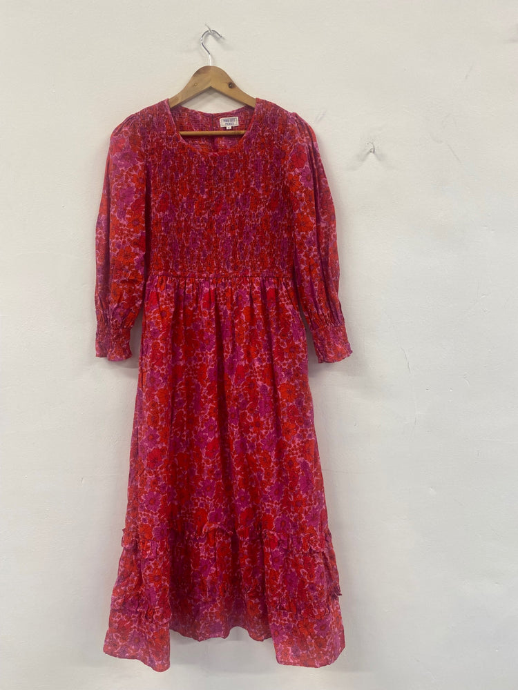 Fabulous Pink City Prints floral Dress UKS Red and Pink Boho chic SH493