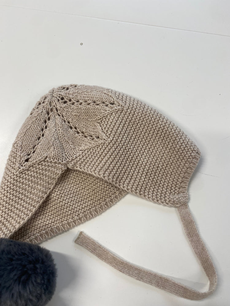 Fabulous Paz Rodriguez & Jamiks winter Hats NewBorn Beige & grey #40 SH493