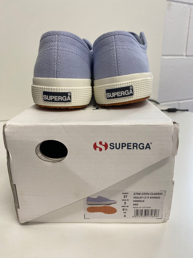 Fabulous Superga platform Sneakers UK4 Baby Blue SH493