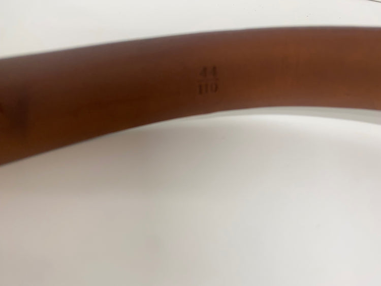 Fabulous Faconnable leather tan gentleman’s Belt 44” Brown SH493