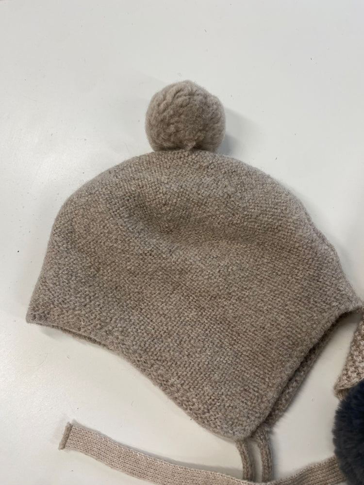 Fabulous Paz Rodriguez & Jamiks winter Hats NewBorn Beige & grey #40 SH493