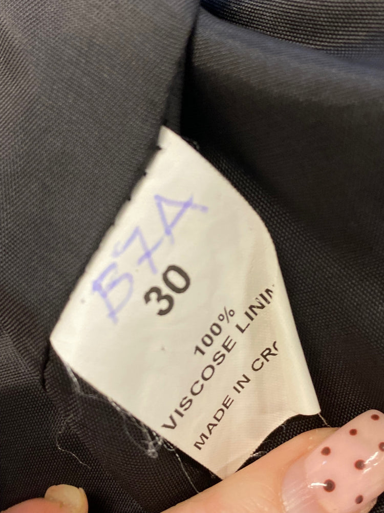 Fabulous Scottish Kilt Jacket Age 8 Black Prince Charlie 30” #685 SH493