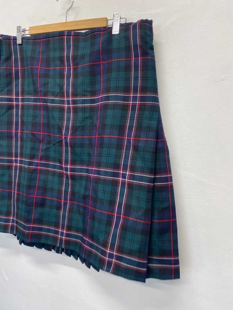 Fabulous ex hire Scottish National tartan pure wool Heavy Kilt W36" traditional SH493