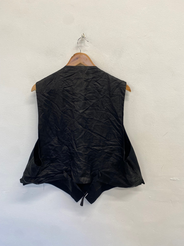 Fabulous Scottish Kilt waistcoat Prince Charlie UK 56 reg Black #677 MD001