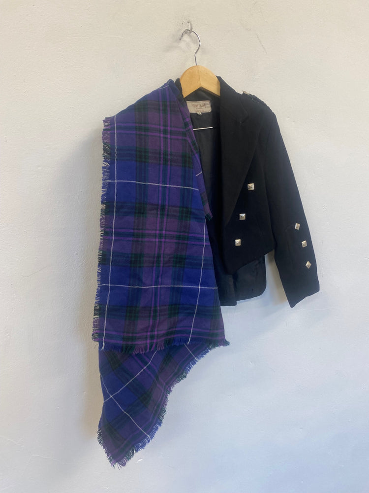 Fabulous pride of Scotland Wool Fly Plaid Tradional dress MD001