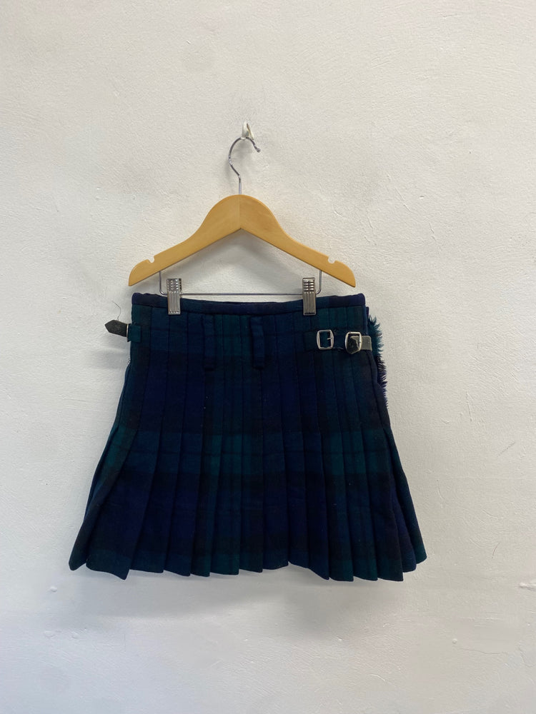 Fabulous Black watch Kilt W26" drop 15” teen Dark Green and Blue MD001
