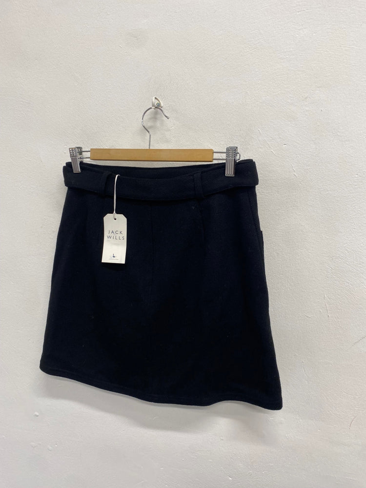 Fabulous Ted Baker Mini Skirt UK 10 Black wool blend NF494